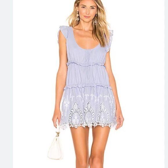Lovers + Friends Revolve Bonnie Mini Dress In Lavender Purple Women's Mini - Picture 3 of 10